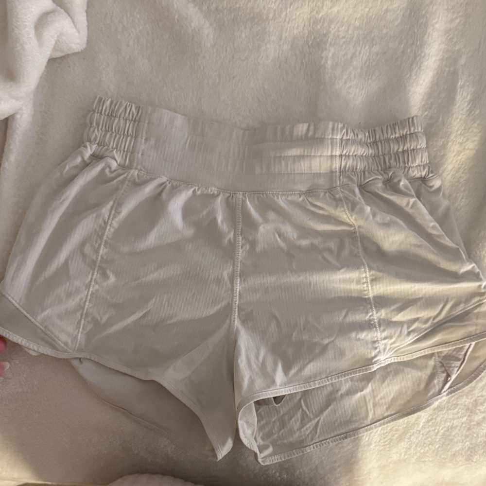 Lululemon Athletica White Athletic Shorts